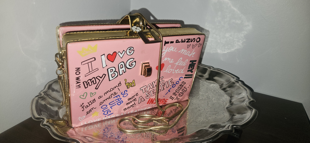 Pink funky cute clutch crossbody purse - photo 5