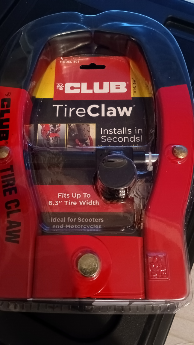 The Club Tire Claw Motorcycle Security Lock