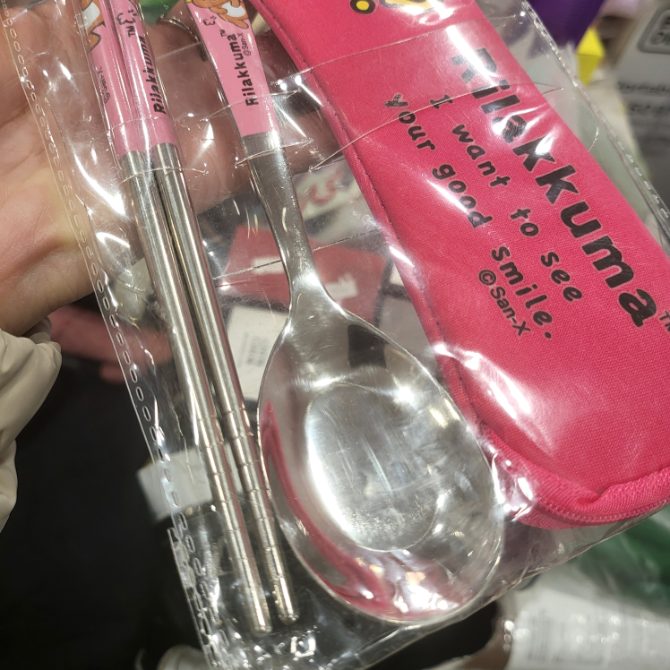 Rilakkuma 304 Stainless Steel Spoon and Chopstick Set - photo 2