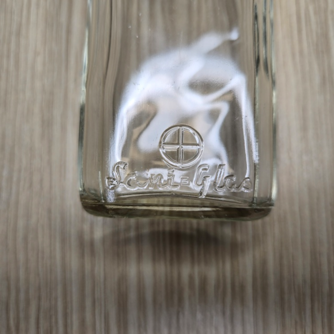 Vintage Medicine Pharmacy Bottle Brockway Sani-Glass 3iii, 1950s - photo 4