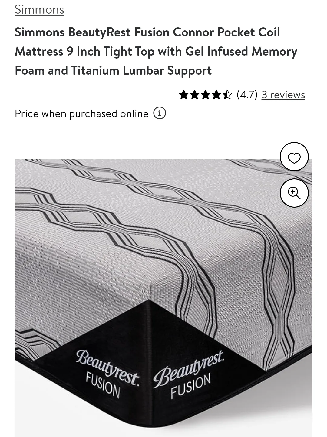 Simmons Beautyrest Fusion Connor Mattress#freecycle image indicator(2)