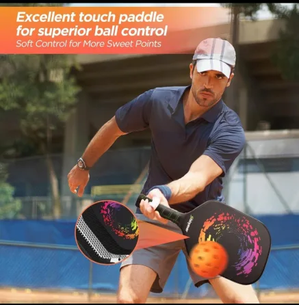 Shinyever Pickleball Paddle Set, 2 Pack, image indicator(5)