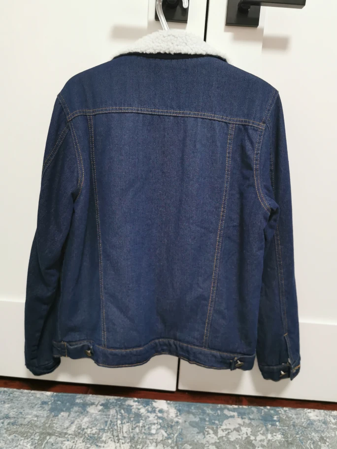 Blue Denim Jacket with Sherpa Lining - photo 3