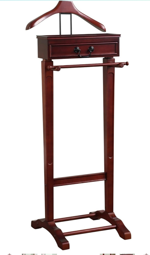 Wooden Suit Valet Stand