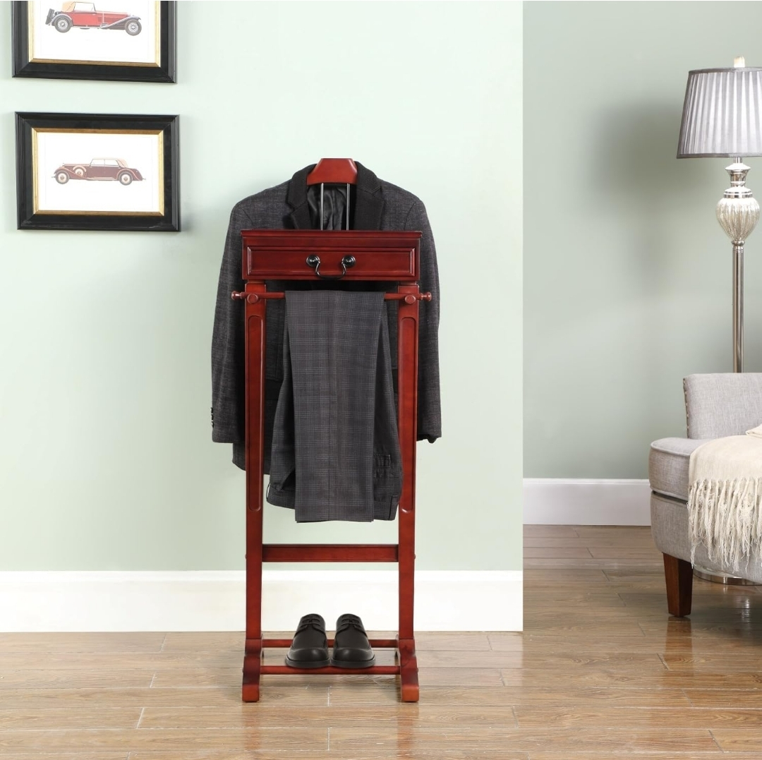 Wooden Suit Valet Stand - photo 2