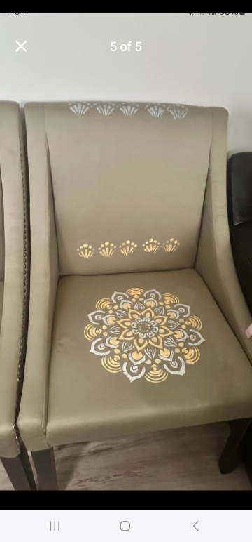 Set of 4 Upholstered Dining Chairs