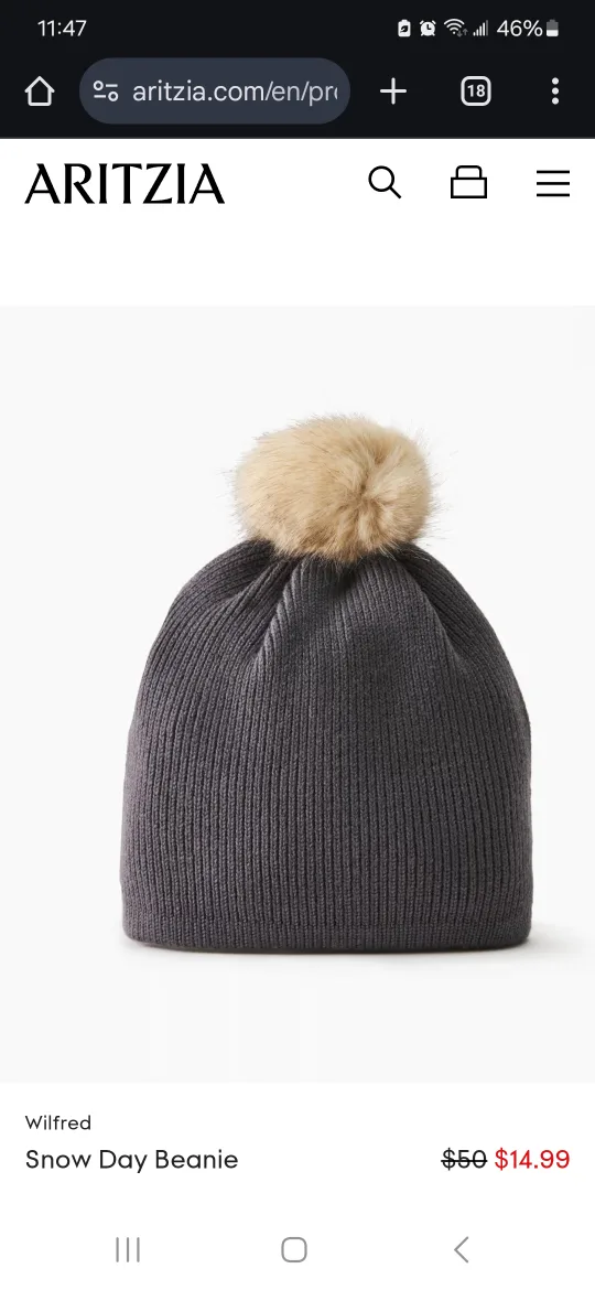 Brand new with tags - Aritzia Main Character Beanie image indicator(4)