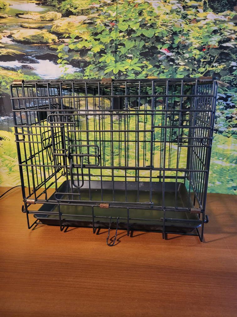 mini Black Collapsible Dog Crate - photo 2