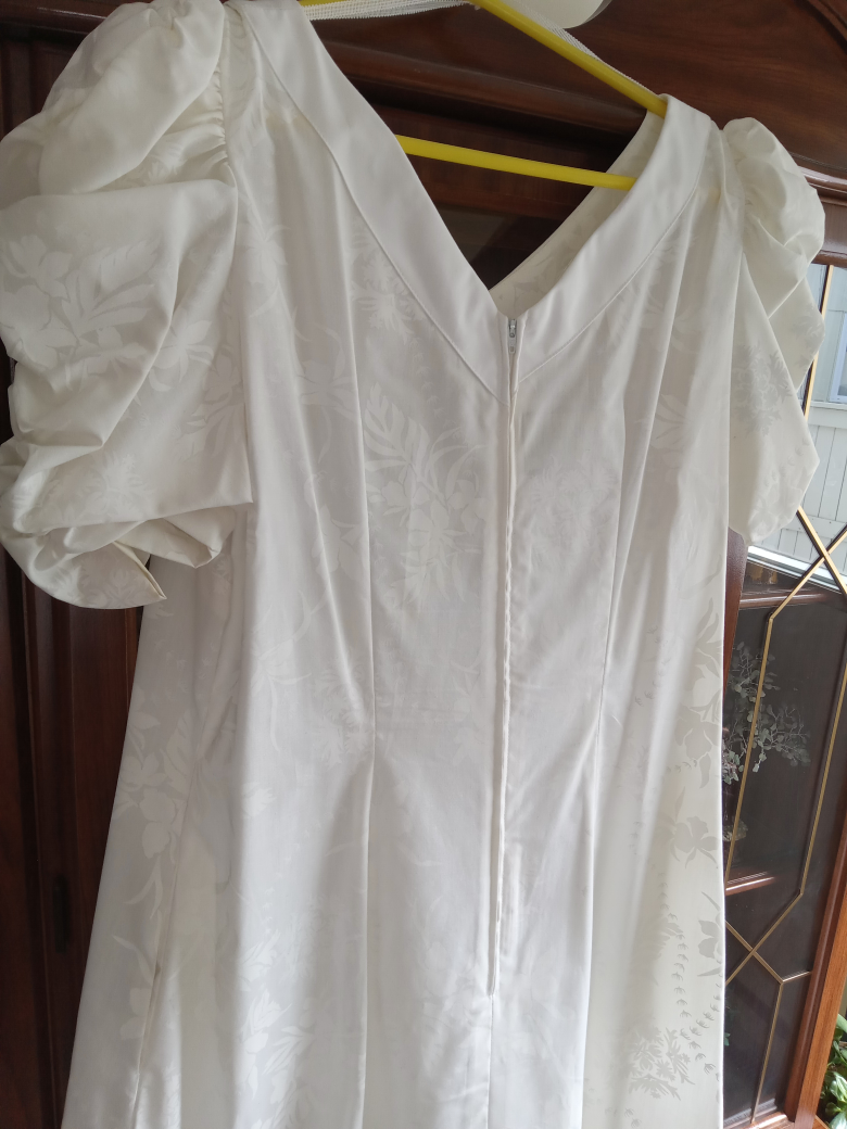 Vintage White Puff Sleeve Dress - photo 2