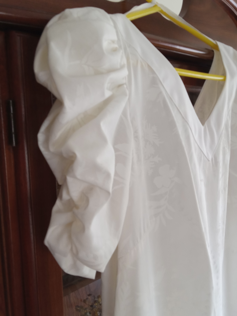 Vintage White Puff Sleeve Dress - photo 4