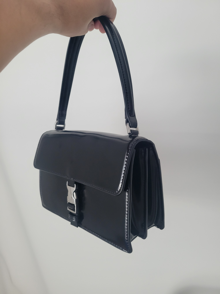 STAUD  Black Patent Leather Bag - photo 2