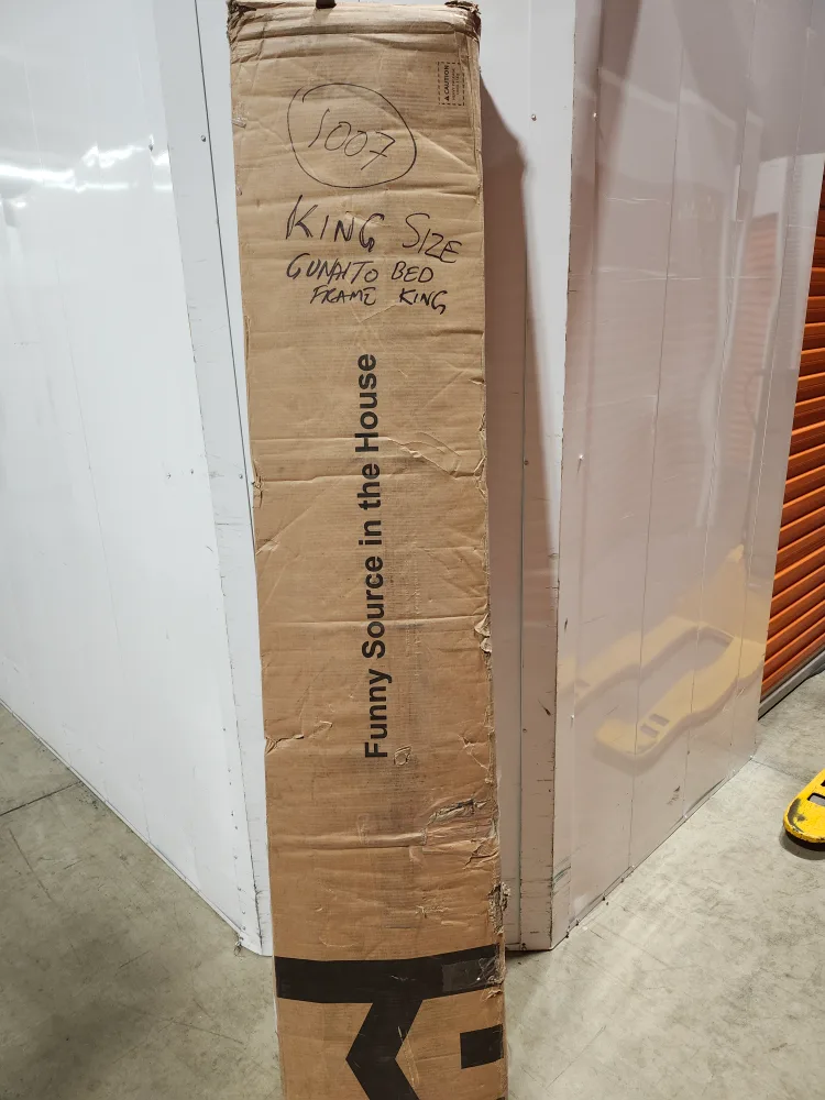 GUNAITO King Bed Frame Storage Headboard Upholstered Bed image indicator(8)