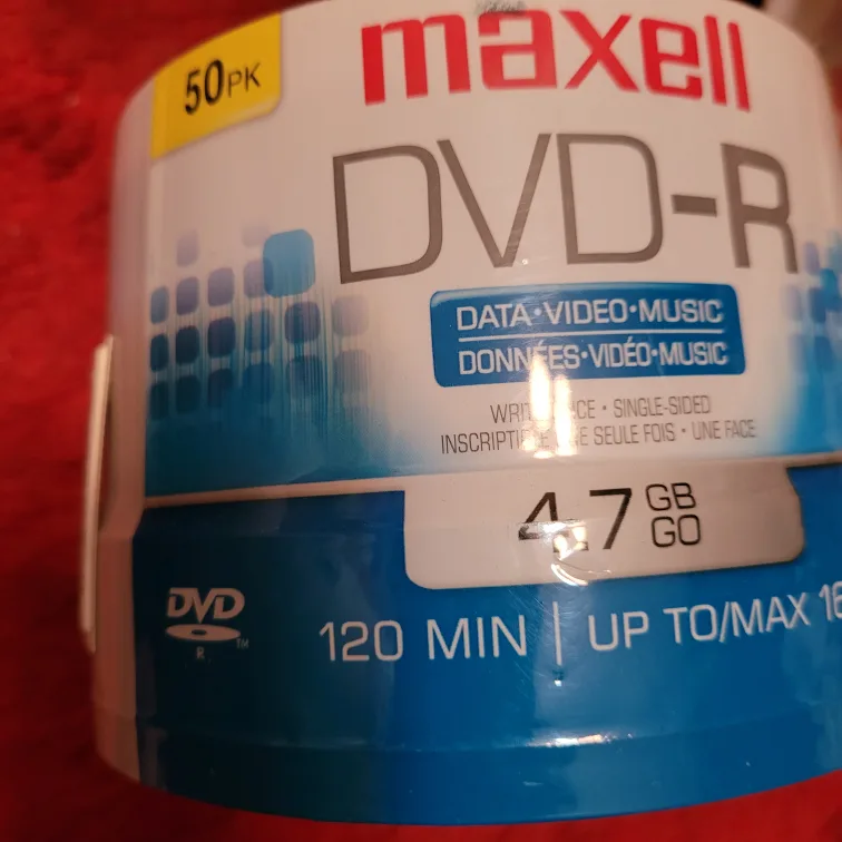50 Pack Maxell DVD-R 4.7GB 120 Minutes new image indicator(2)