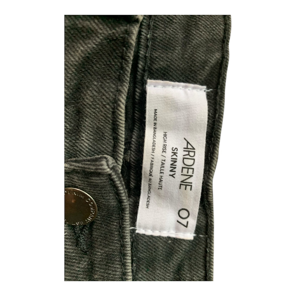 Dark Grey High Waisted Skinny ‘Mom’  Jeans Size 7 - photo 4
