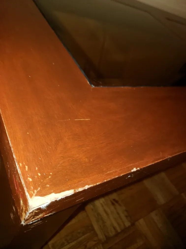 coffee table with glass windows used image indicator(3)