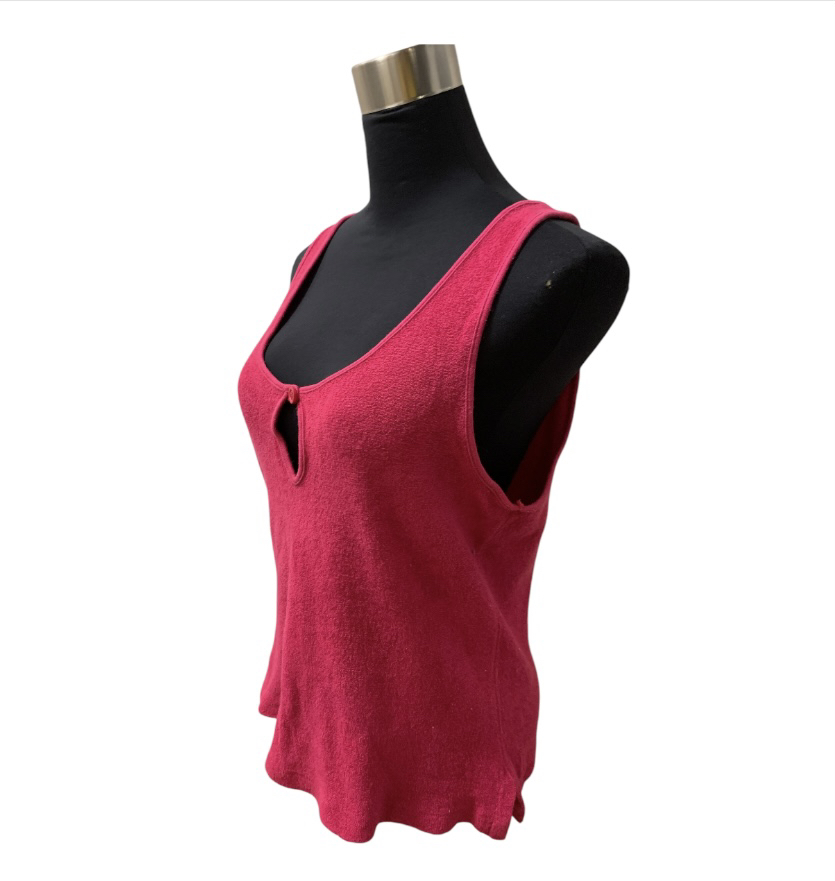 Vintage 80s Pink Sleeveless Terrycloth Tank Top - photo 4