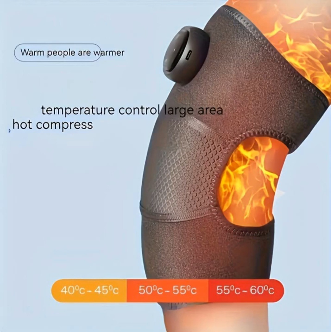 Heated Knee/Wrist/Shoulder Massager with Vibrating Pad (1 pair) - photo 4