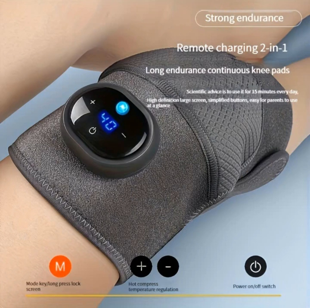 Heated Knee/Wrist/Shoulder Massager with Vibrating Pad (1 pair) - photo 5