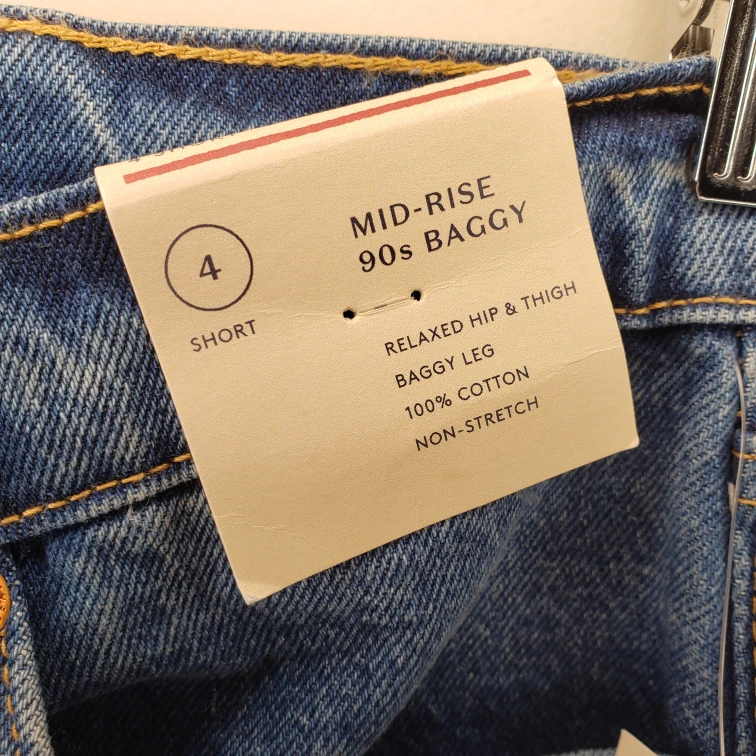 Universal Thread 90s Baggy Jeans Size 4 Short - photo 3