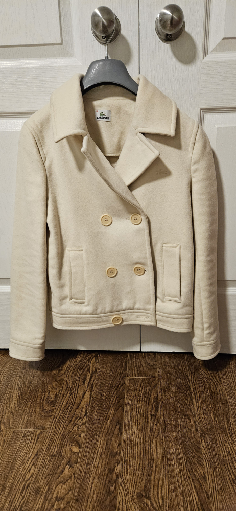 Lacoste Women's White Peacoat