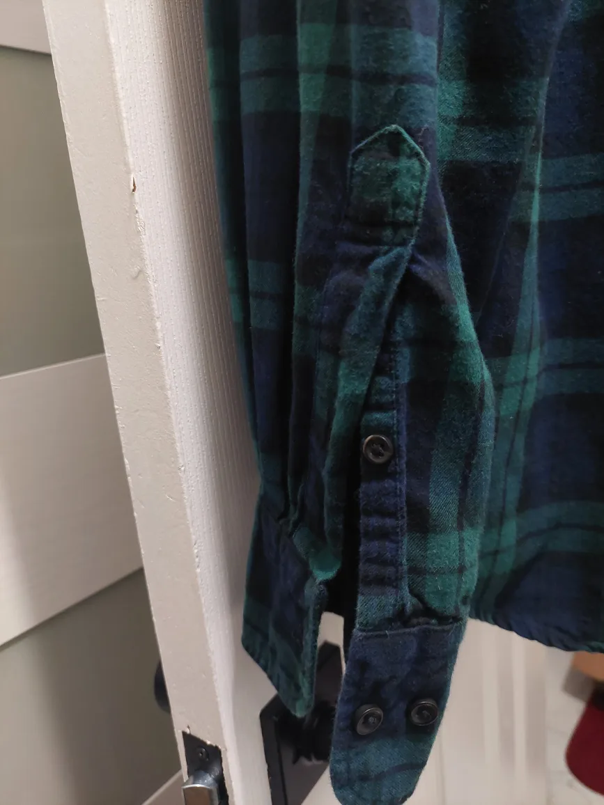UNIQLO Green and Blue Plaid Button Up Shirt image indicator(4)