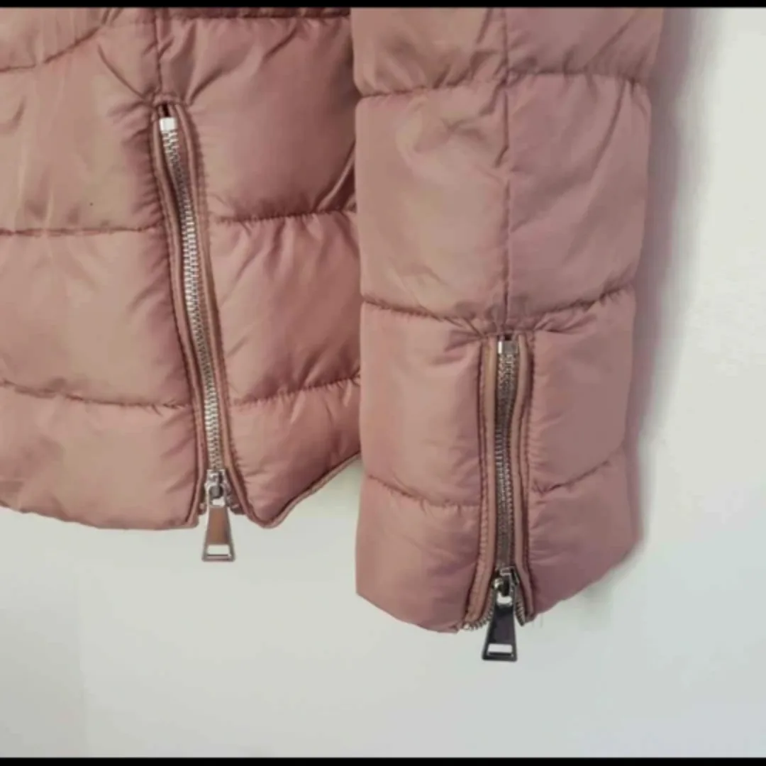 NEW Pink puffer winter jacket coat image indicator(5)