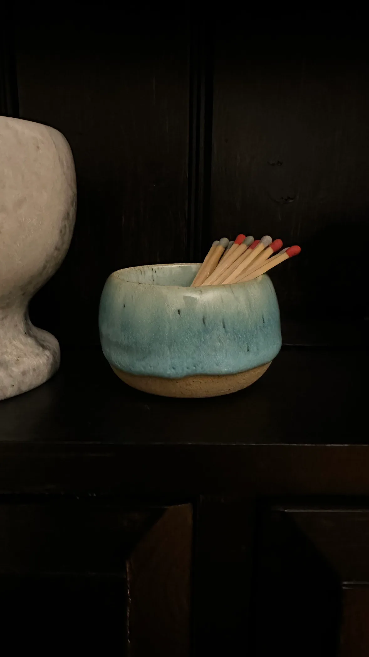 Local Handmade Turquoise Ceramic Bowl/Cup (hidden foot ring) image indicator(4)