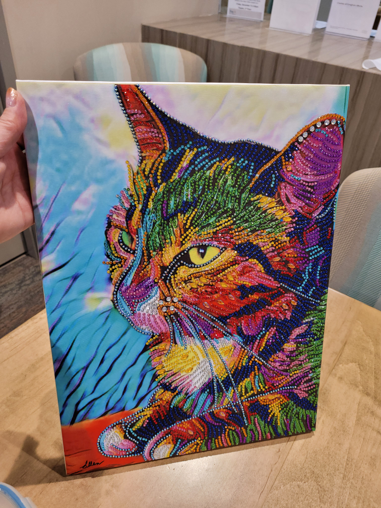 Diamond Painting Art Cat - Do it yourself or Order it complete