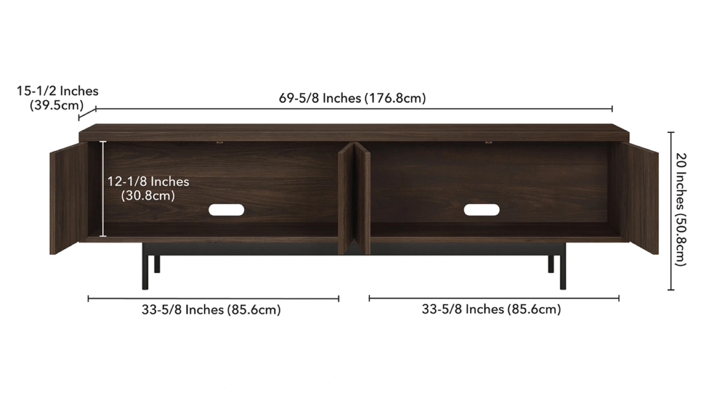 Mid Century Modern TV Stand Console Media Cabinet - photo 3
