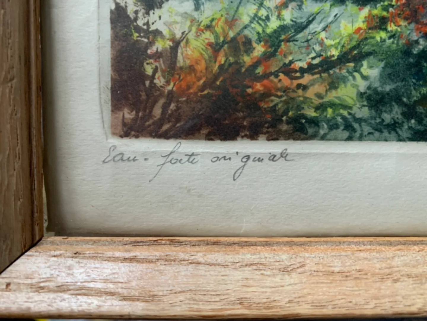 Vintage Framed Watercolour Painting of the Eiffel Tower image indicator(2)