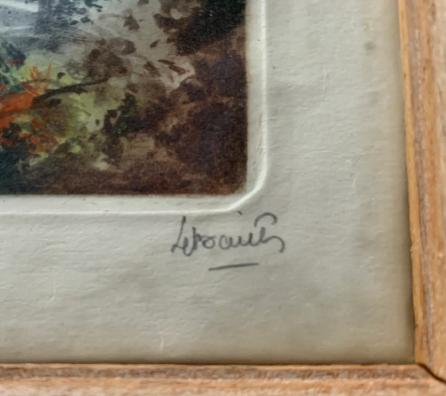 Vintage Framed Watercolour Painting of the Eiffel Tower image indicator(3)