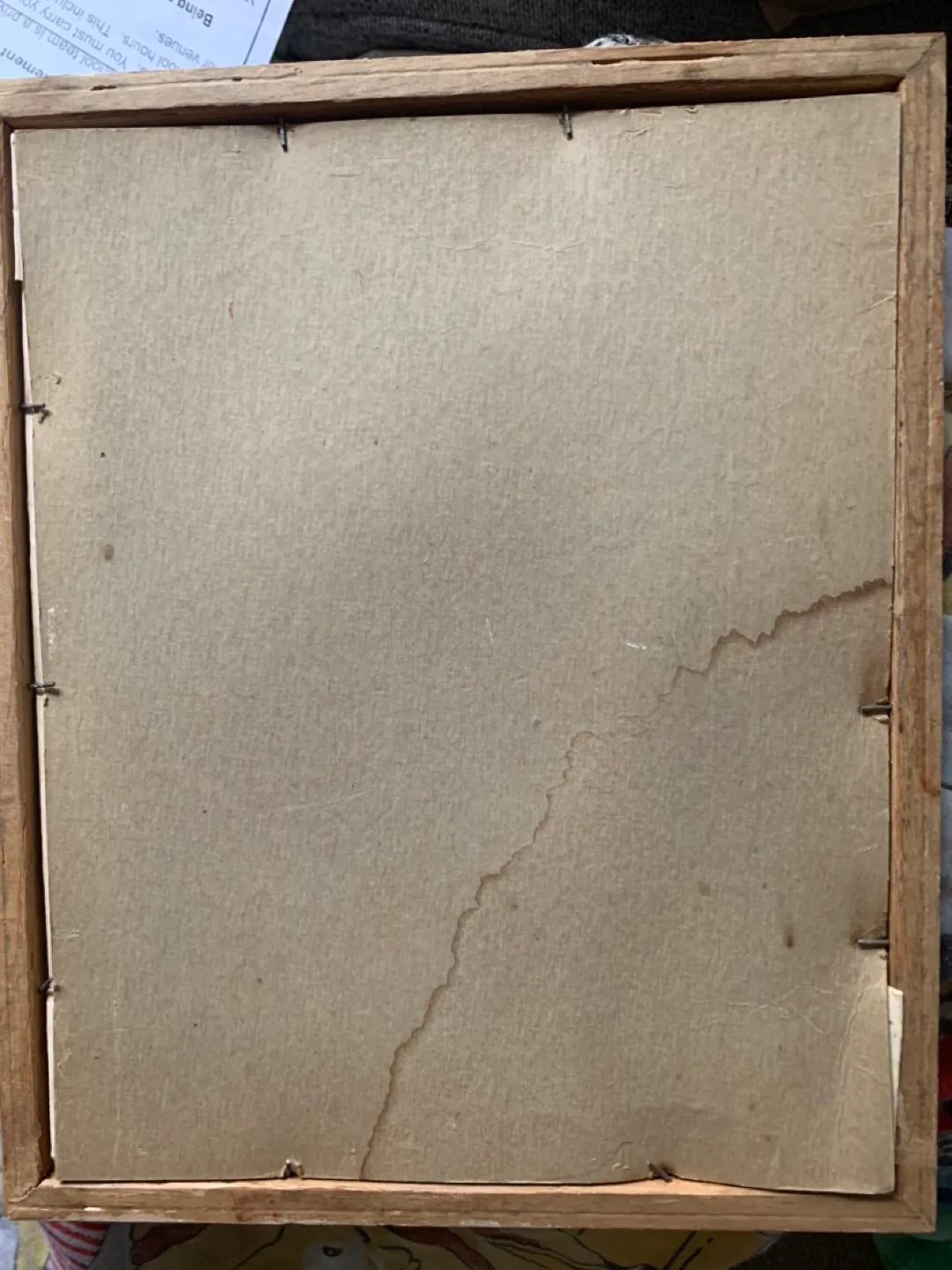 Vintage Framed Watercolour Painting of the Eiffel Tower image indicator(4)