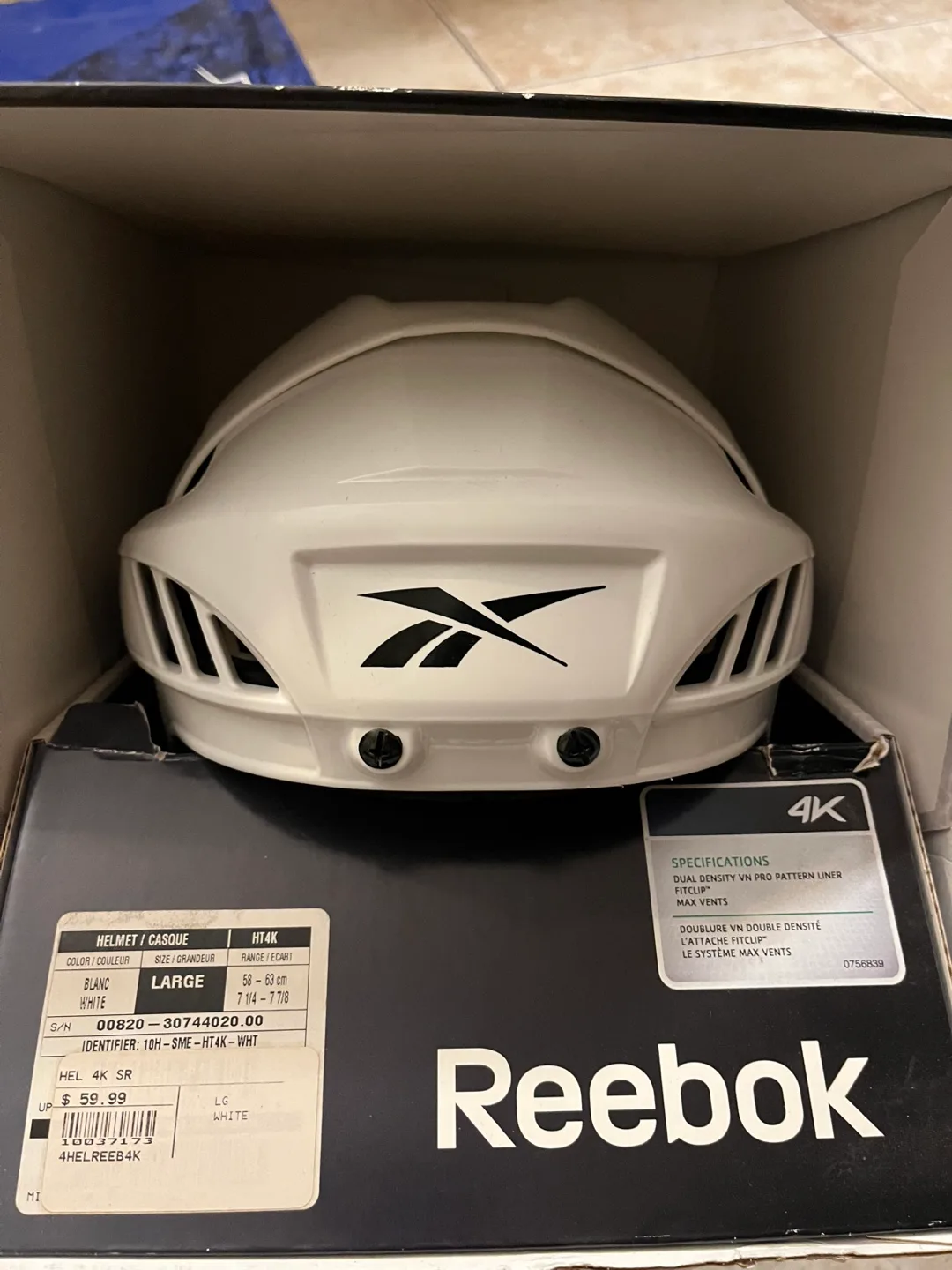 Reebok Large Hockey Helmet thumbnail