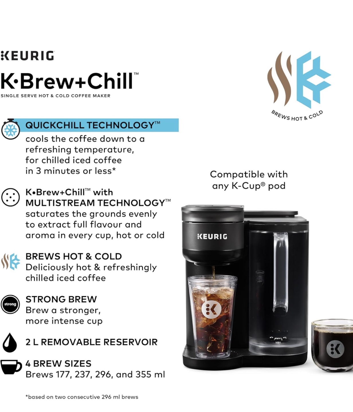 Keurig K-Brew Plus Chill Coffee Maker - photo 2