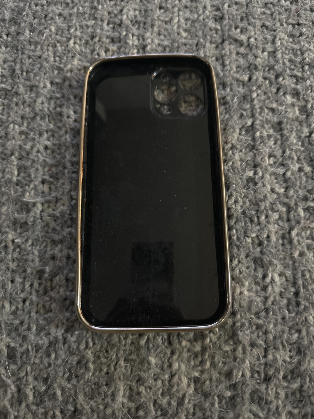 Black iPhone Case with Gold Trim - photo 2