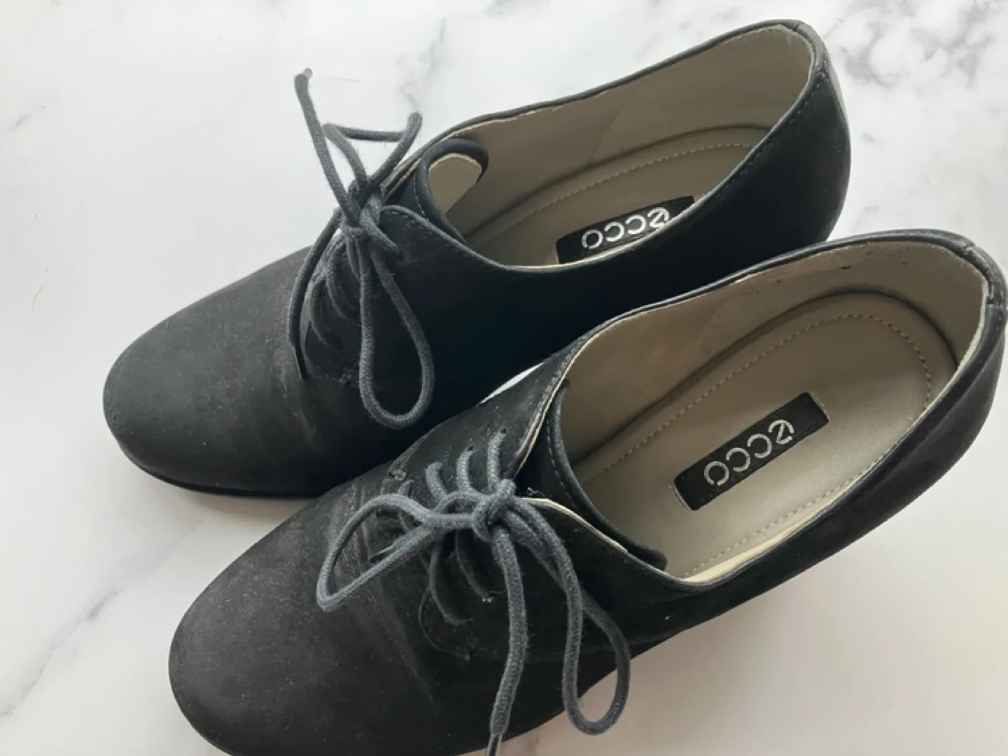 Ecco Black Suede Heeled Ankle Boots image indicator(4)