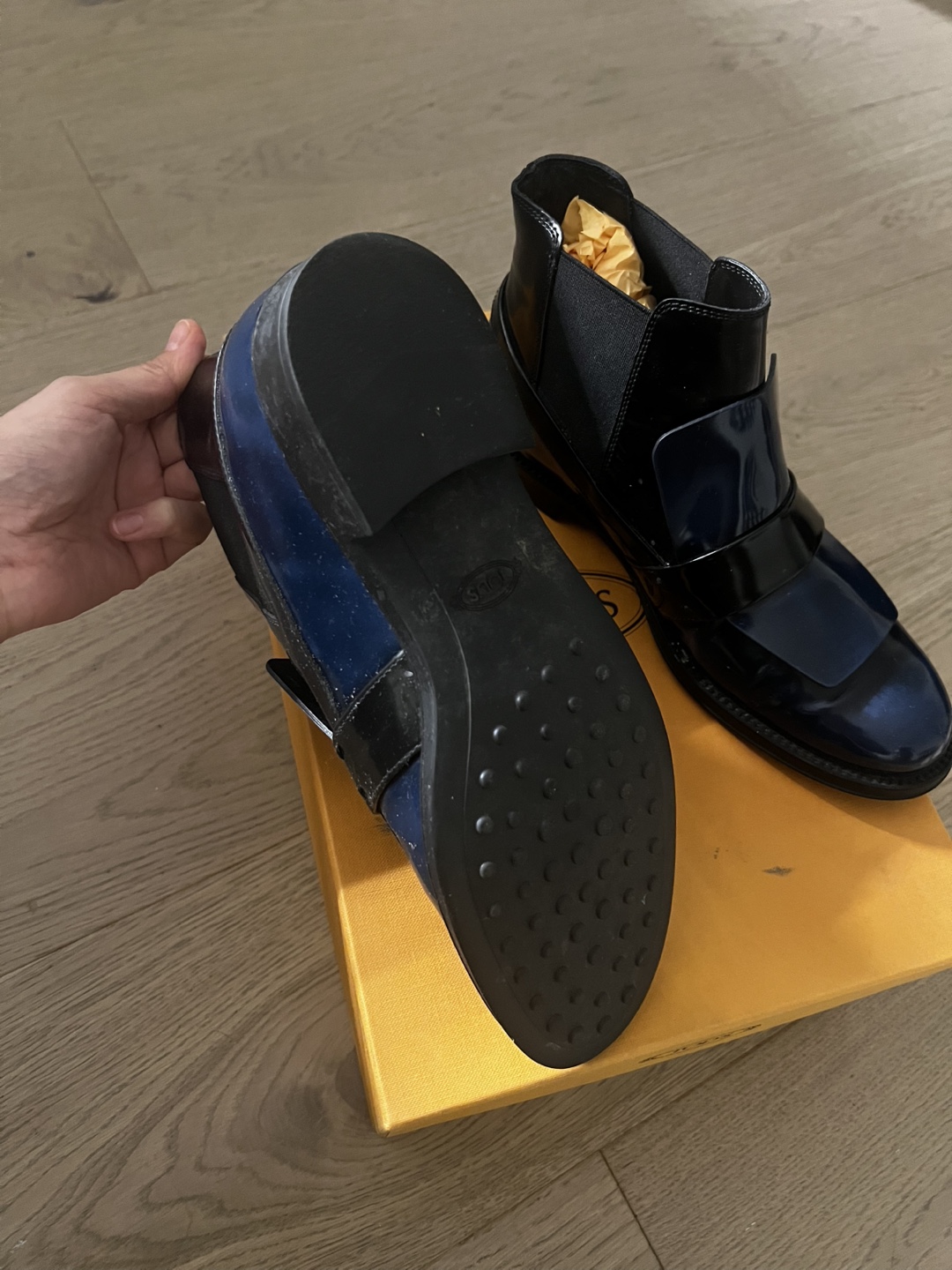 Tod's Patent Leather Ankle Boots - photo 4