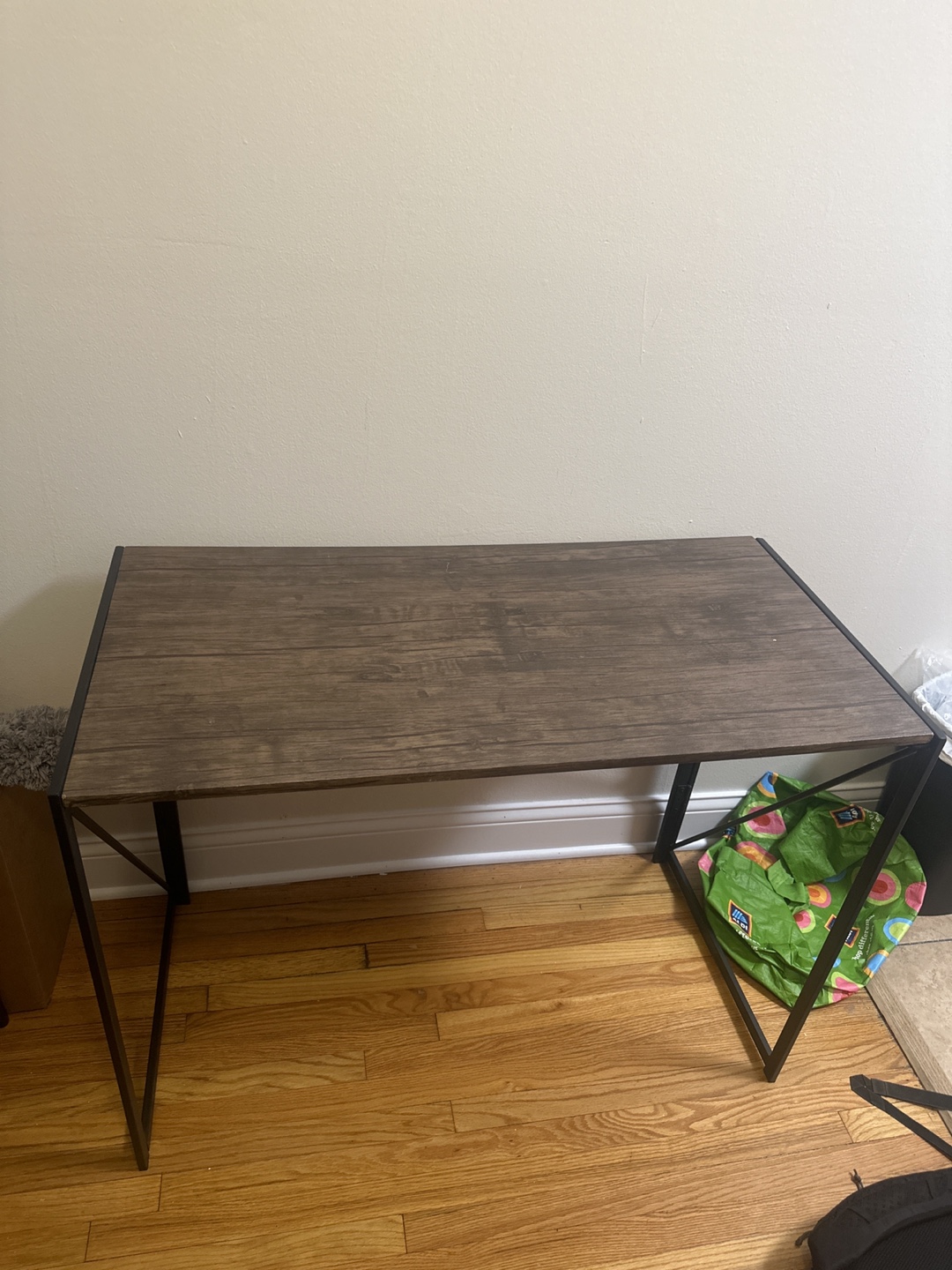Writing Desk with Black Metal Frame