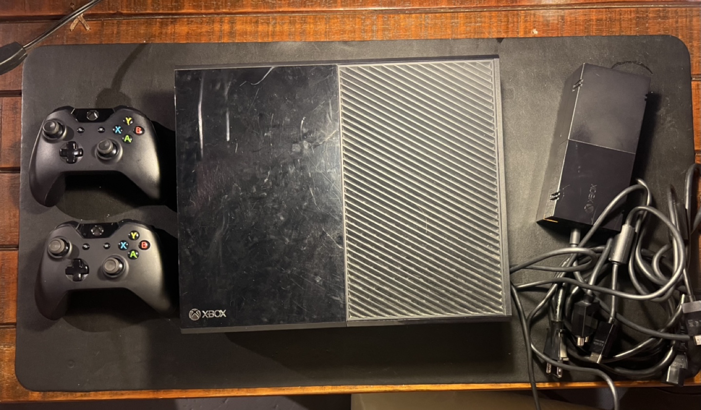 Xbox One Console with Two Controllers, Power Supply, and HDMi