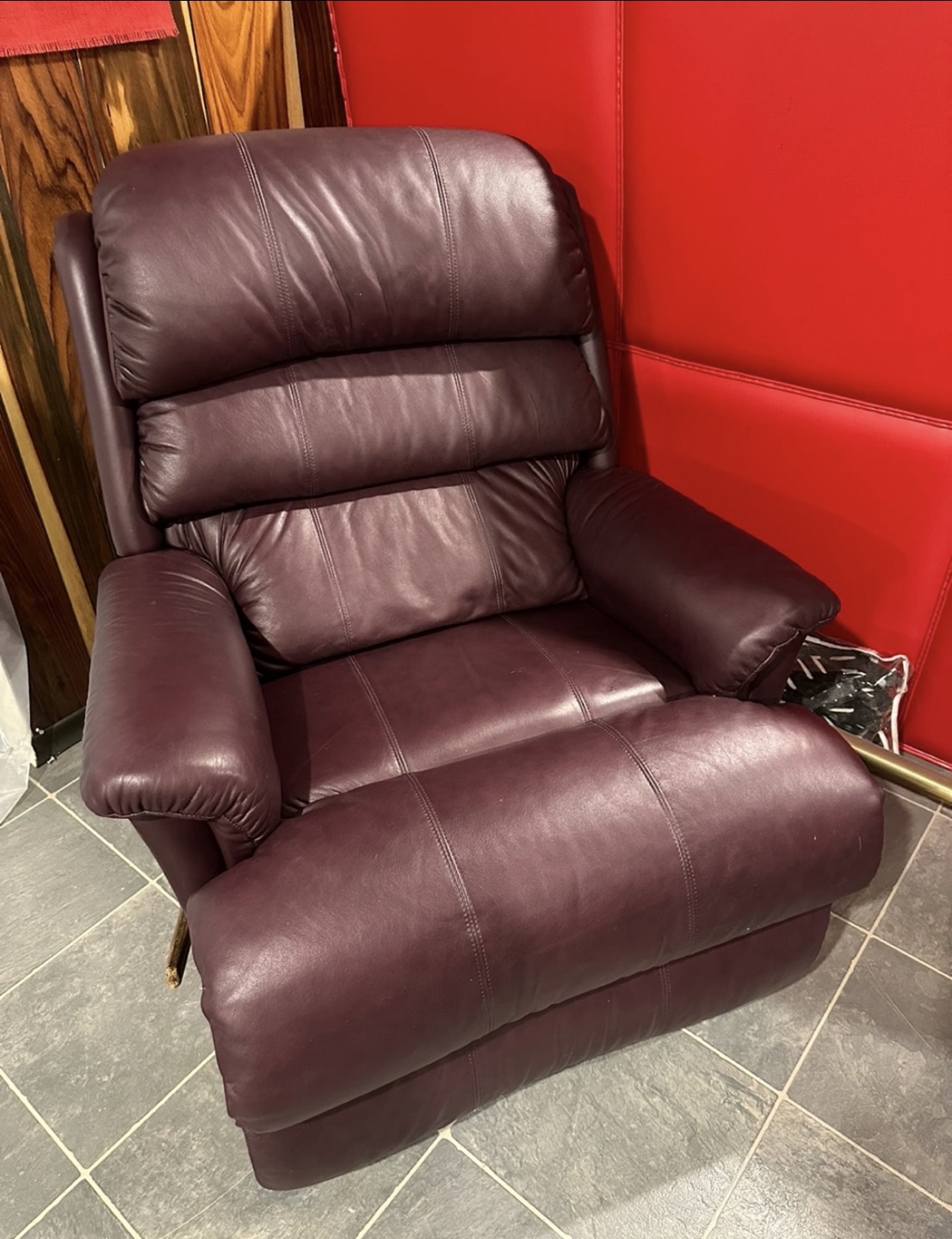 Burgundy Recliner