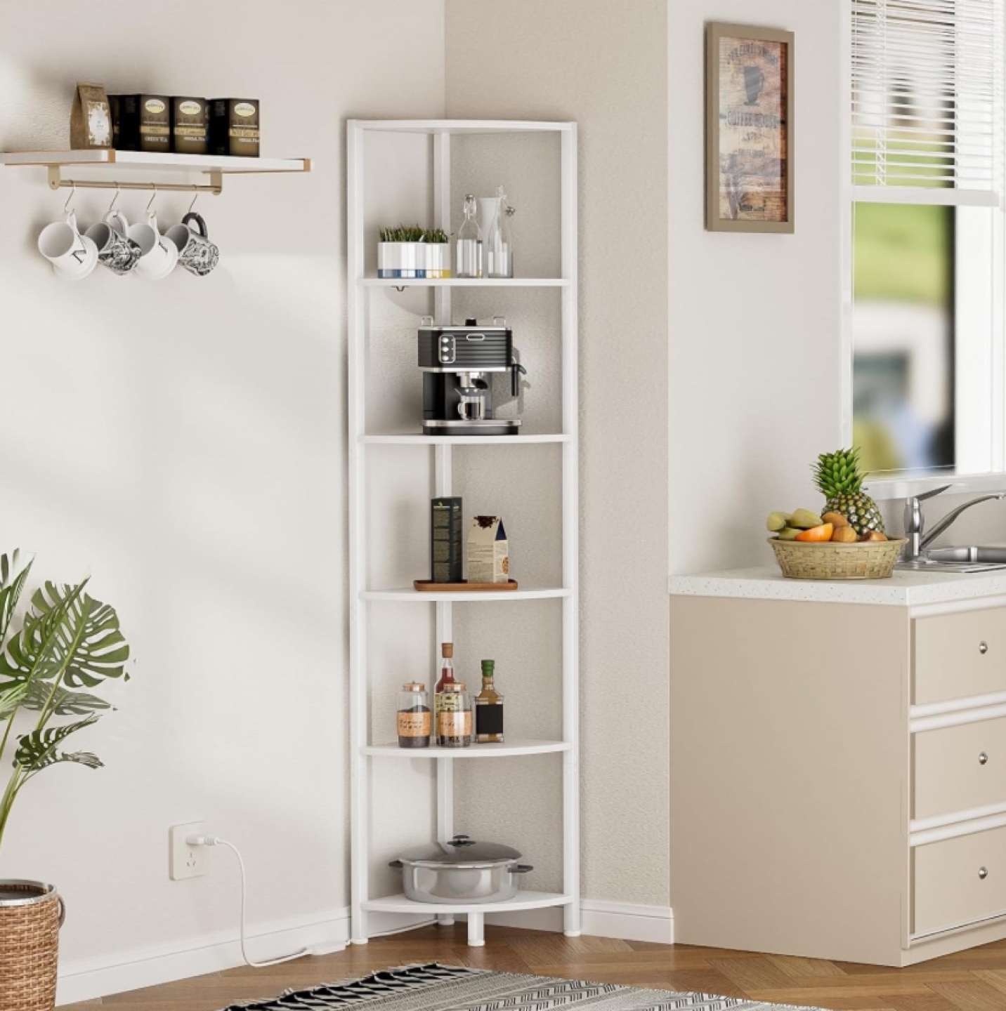 6 Tier Corner Shelf with LED Light - New - photo 4