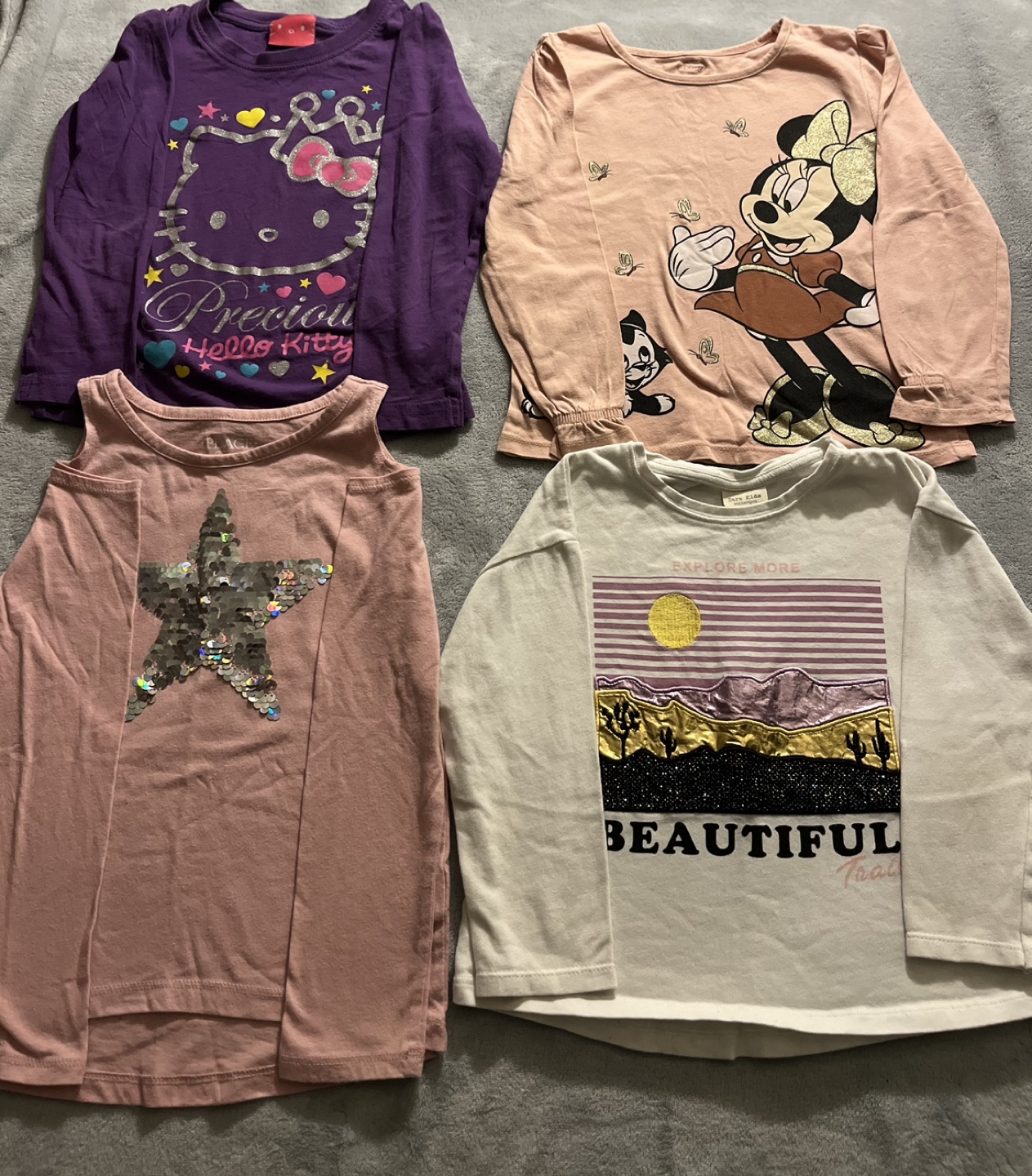 Bundle of Girls' Long Sleeve Shirts (Size 4-5Y) - photo 2