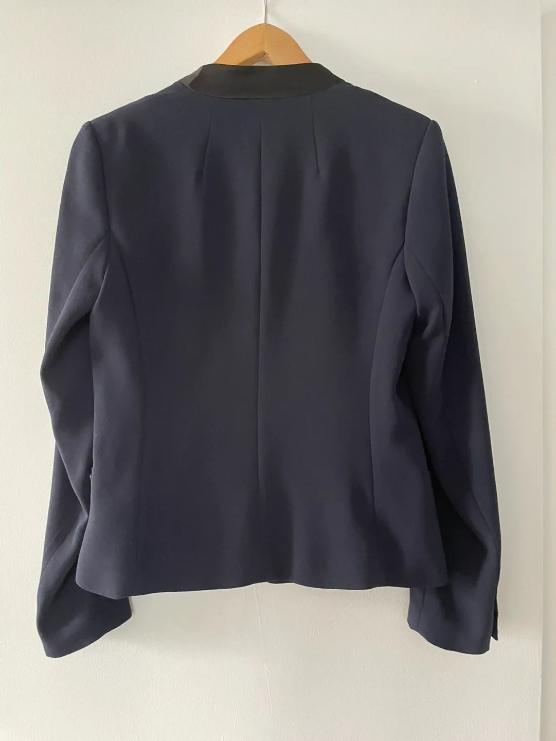 Navy Blazer with Satin Lapels image indicator(5)