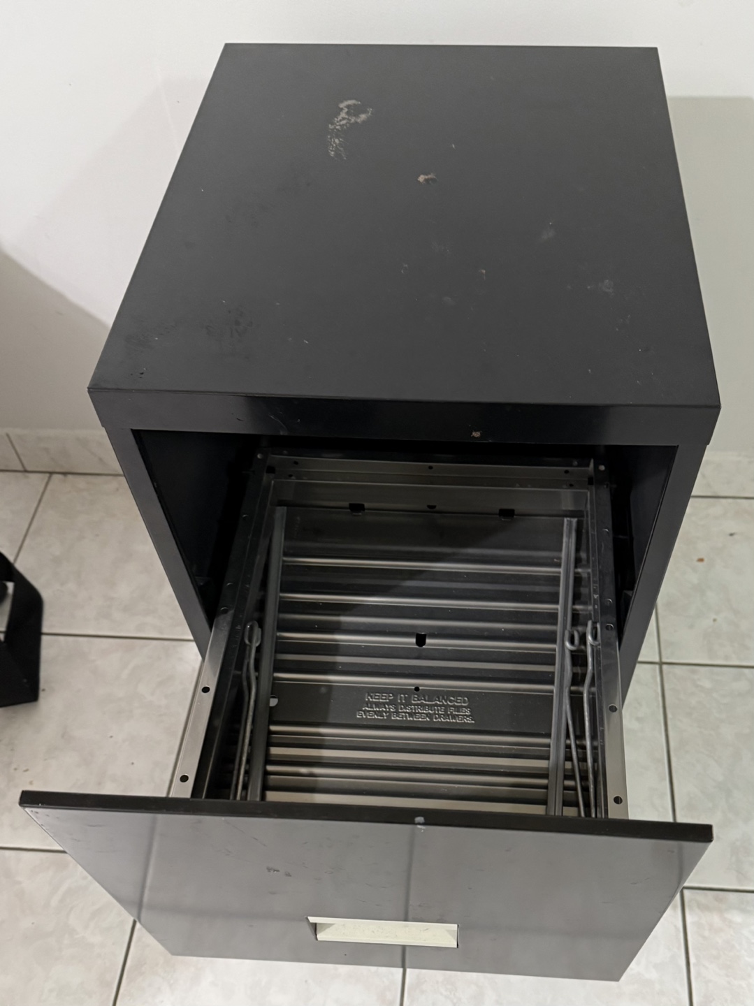 Black 2 Drawer Lateral File Cabinet - photo 2