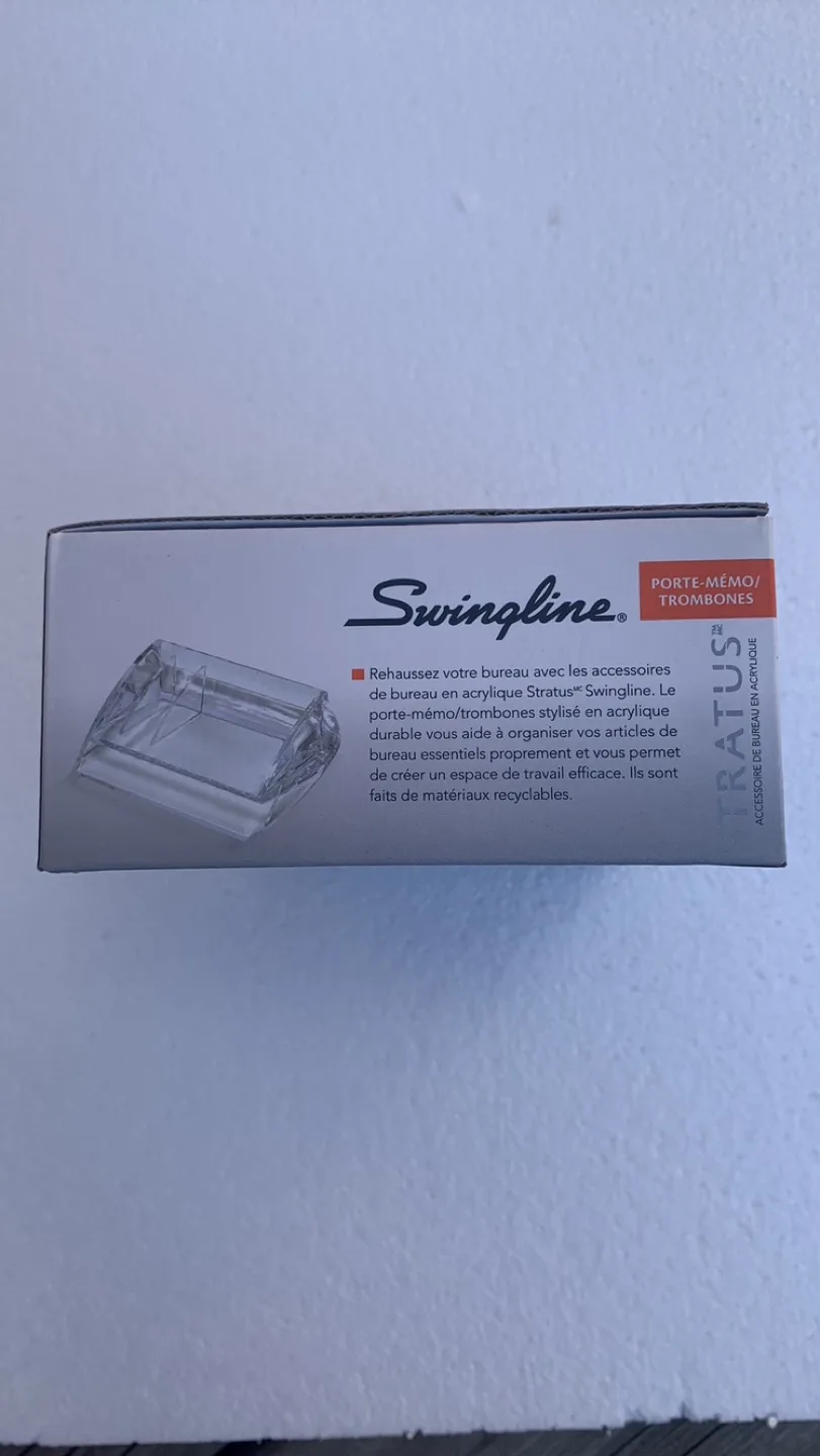 Swingline Stratus Acrylic Memo & Clip Holder Clear image indicator(6)