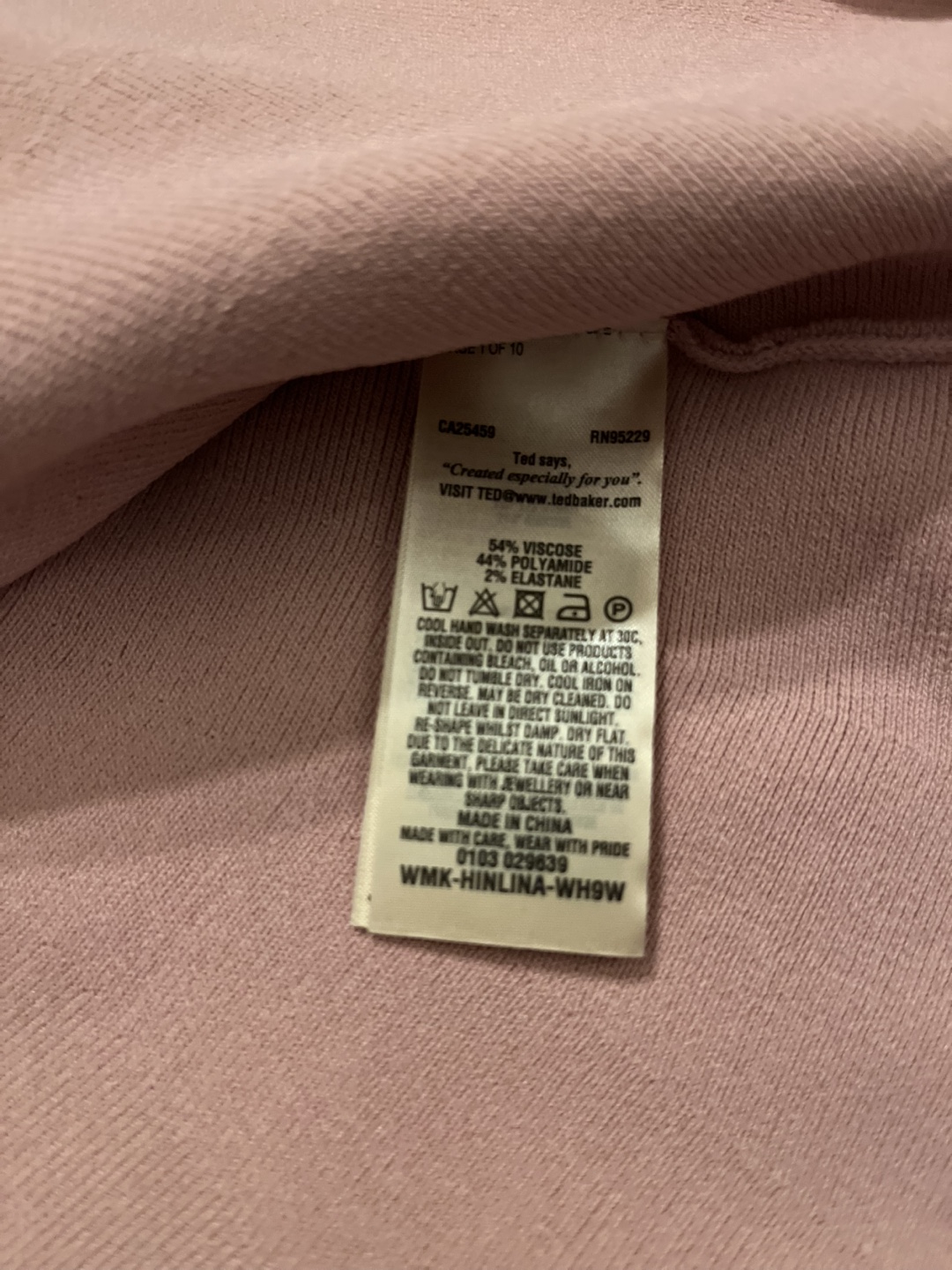 Ted Baker Pink Long Sleeve Sweater - photo 4