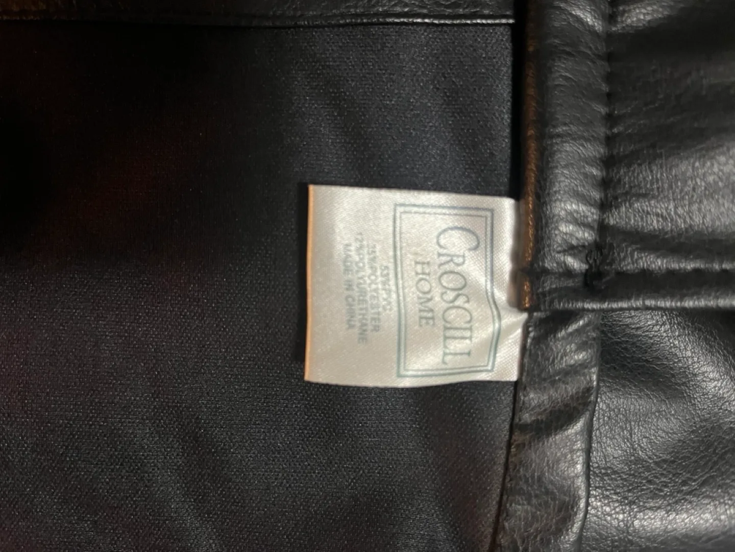 Black Faux Leather Curtains 2 panels #ThriftyPicks image indicator(3)