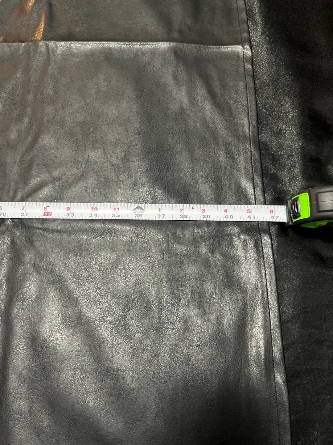 Black Faux Leather Curtains 2 panels #ThriftyPicks image indicator(5)