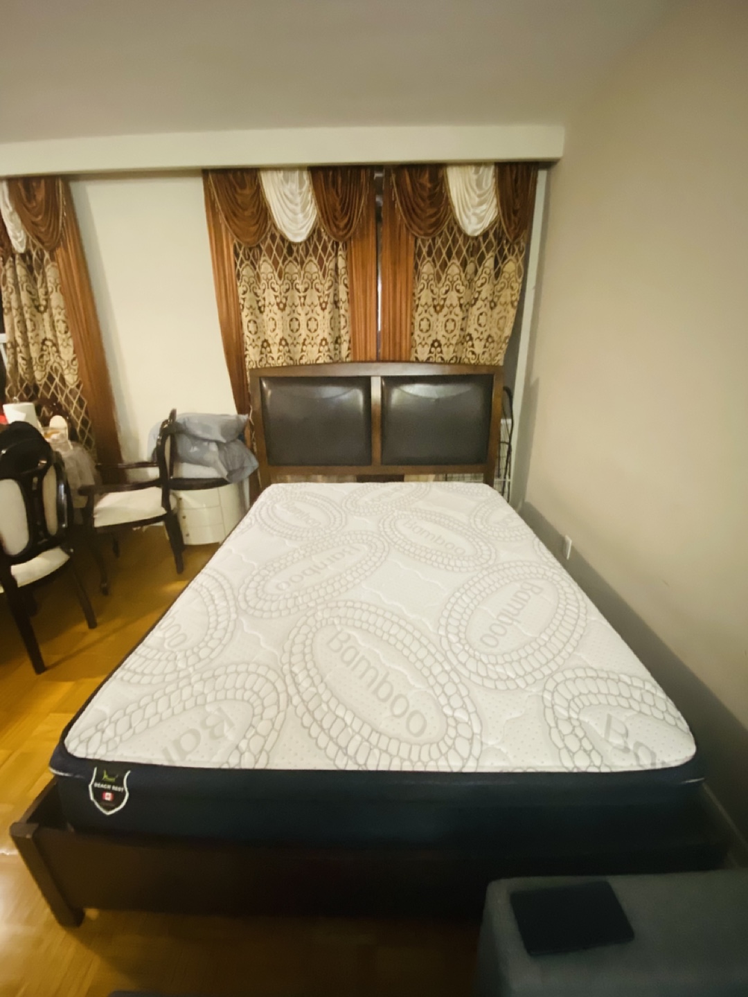 Queen Size Bed Frame with Mattress