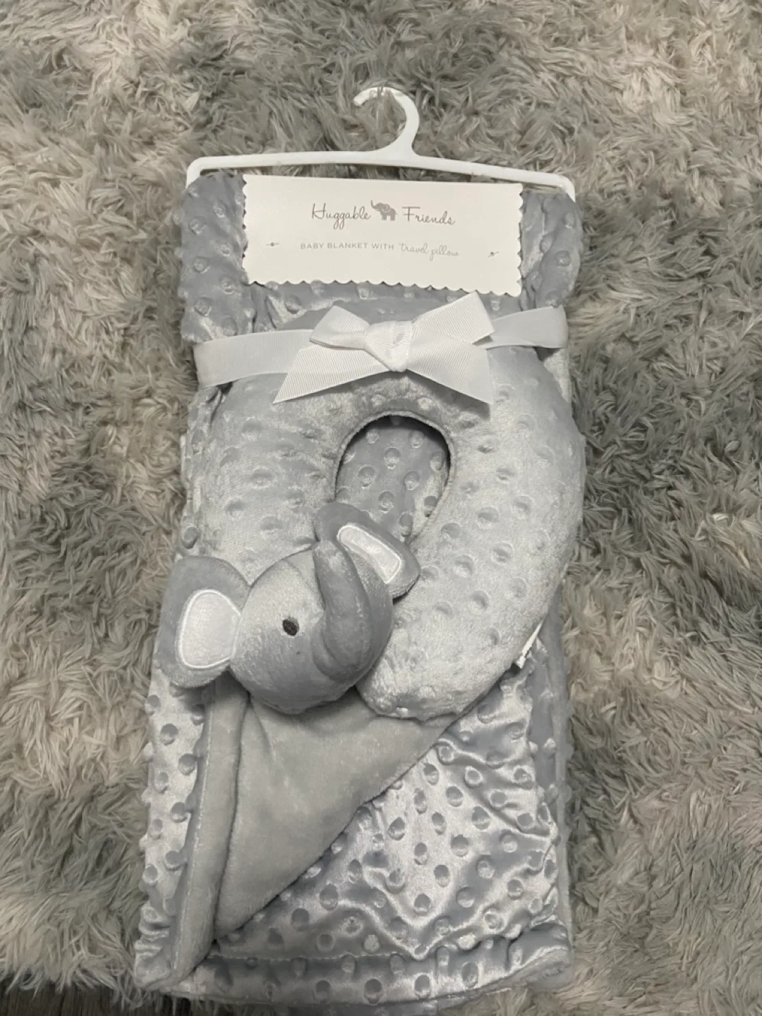Huggable Friends Baby Blanket with Travel Pillow thumbnail
